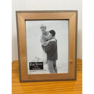 Y2K Wood Frame Fits‎ 8x10 Photo Natural by Rare Woods Checkered Accent Pine